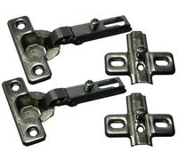 Vite Su MINI Nascosto Credenza Cerniera 95 Gradi + Viti Acciaio BZP 6 Coppie