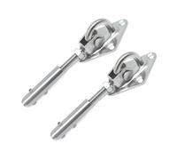 Vite terminale for fune metallica, ditale for hardware for ringhiera da 2 pezzi for raccordi 2mm-8mm, angolo regolabile di 180°(C,4mm)