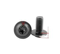 Vite testa della rondella torx nera in acciaio inossidabile m4 m5 m6 m8 304 compatibile con le parti motociclistiche di motociclisti in plastica per moto a cicogne ATV a moto moto(X 12mm)