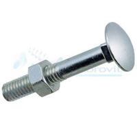 VITE TESTA TONDA CON DADO ZINCATA 8x55 - 200Pz