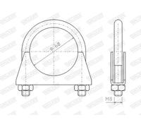 Vite testata cilindri 82312 WALKER per ALFA ROMEO BMW MERCEDES-BENZ FORD AUDI VW