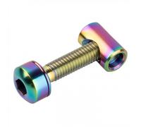 Vite Titanio Oil Slick per Collarino Reggisella Bici Leggera 4.3g