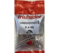 Vite TPS truciolare 5x50 Friulsider 07101D50050F2-zincata gialla-25 pezzi