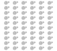 Vite trasparente M6x10 - Testa Zigrinata - Conf. 60 pezzi