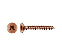 VITI PER LEGNO TRUCIOLARE BRONZATA PANELVIT MUSTAD CROCE PZ TESTA SVASATA PIANA