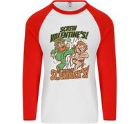 Vite Valentine's Giorno Divertente St.Patrick's Uomo L/S Baseball T-Shirt