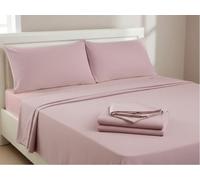 Viterbo Biancheria Completo Letto Coordinato Set Lenzuola In Morbido E Caldo Pile In Tinta Unita Singolo 1 Piazza E Mezzo Matrimoniale (Cipria, 1 Piazza E Mezzo)