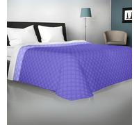 Viterbo Biancheria - Copriletto Una Piazza e Mezza Estivo e Primaverile Leggero 200x250cm, Trapuntino Una Piazza e Mezza Double Face Made in Italy (Una Piazza e Mezzo(882), Viola/Lilla)