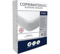 Viterbo Biancheria - Coprimaterasso Una Piazza e Mezza 140x200 in Spugna Jacquard Elasticizzato con Angoli, Coprimaterasso Antiacaro, Anallergico, Traspirabile e Rinfrescante per Tutte le Stagioni
