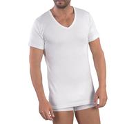 Viterbo Biancheria Set 3 Maglie Uomo Scollo a V Manica Corta 100% Caldo Cotone Interlock MMUF272 MABRAT (Bianco, 8/3XL)