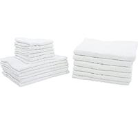 Viterbo Biancheria - Set Asciugamani Bagno 3 Pezzi 100% Cotone Spugna (6 Tris Completi) Composto da 6 Set Asciugamani Bagno Viso Bidet, Ideale per Hotel, B&B e Grandi Strutture Ricettive (94)
