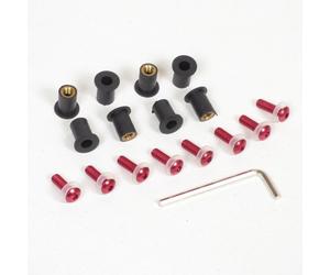 Viteria Kyoto per auto rosso anodizzato Nuovo