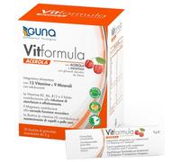 Guna Integratore alimentare Vitformula Acerola - Inositolo, 13 vitamine e 9 minerali - 30 bustine