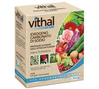 VITHAL Fungicida Per Piante in Polvere - a base di Idrogeno Carbonato di Sodio, Protezione Naturale per Piante Ornamentali ed Edibili, Efficace Contro Oidio e Ticchiolatura, 350g