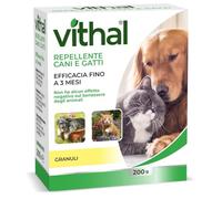 VITHAL Repellente Cane e Gatto in Granuli 200gr - Protezione Superfici e Ambienti Interni e Esterni, Fino a 3 Mesi