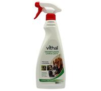 VITHAL Repellente per Gatti e Cani - Spray Liquido 500ml, Disabituante Gatti e Cani, Anti Urina Anti Graffio, Ideale per Tutte le Superfici, Interni ed Esterni, Adatto per Cuccioli e Adulti