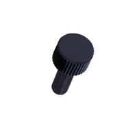 Viti 10 pezzi di viti a testa zigrinata M4 M5 M6 for la costruzione ponti, acciaio da stringere a mano con vite nera(16MM*M5)