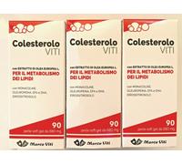 VITI 3 Colesterolo 270 perle x controllo COLESTEROLO Monacoline e Omega3