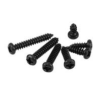 Viti, 500 Pz. Viti M3 in Acciaio Inox 304 / Acciaio al Carbonio Viti autofilettanti con Testa a Bottone e Viti con Testa a Croce(Carbon Steel)