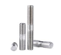 Viti a barre filettate, Barra filettata a doppia estremità in acciaio inossidabile 304 M3 M4 M5 M6 M8 M10 M12 M16 Dimensioni 45-60 mm Lunghezza Confezione da 28 pezzi(M3-10pcs,55mm)