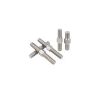 Viti a barre filettate, Bullone prigioniero a testa esagonale in acciaio inossidabile 304 con filettatura sinistra/destra, misure multiple M3 M4 M5 M6 M8 M10 M12 M14 M16(15 Pcs,M5x100)