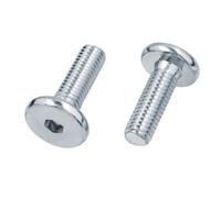 Viti a brugola con testa piatta M8 x 20 Acciaio Zincato 10 pezzi