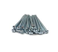 Viti a bussola elettrica M3.5 argento, 75 mm, per interruttori, interruttore della luce, prese a spina, 3,5 mm x 75 mm, (20)