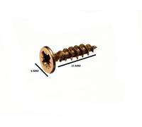 Viti a Croce per Truciolato Svasate Giallo 3.5 X 16 MM Confezione Misura 2400