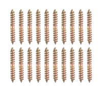 Viti a doppia estremità in acciaio al carbonio | Zinco, dimensioni multiple, doppia estremità, 10 pezzi in acciaio al carbonio: mobili congiunti in legno(M6 x 40 mm)