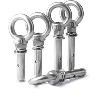 Viti a espansione, 1 pz, manicotto di ancoraggio espansione for calcestruzzo bullone a occhiello installazione in acciaio inossidabile 304 artefatto gancio viti ad espansione ad anello lungo universal