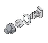 Viti a giunzione Abb M8 per piatti 10 mm L 27 mm 12pz AD1064