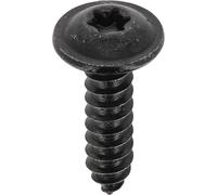 Viti a lamiera a testa rotonda, larga, 4,8 x 19 mm, NFE 25-655, zinco nero, confezione da 20