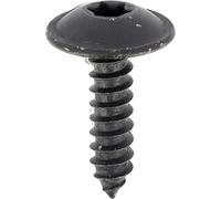 Viti a lamiera, testa grande, rivestimento interno RLX Impronta Torx in Blister, 4,2 mm x 16 mm, zinco nero, confezione da 5
