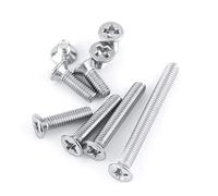 Viti a macchina M3 da 100 pezzi/borsa, testa piatta a testa svasata(6mm)