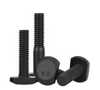 Viti a pressione con intaglio a T, Bulloni con testa a martello for guida scanalatura a T in acciaio al carbonio grado 8. M6-M12(H M6x90mm 5pcs)