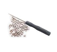 Viti a punta con cinturino Chiusura con fibbia per borsa con fibbia in cuoio per cucire Cerniera girevole con cerniera, confezione da 101 pezzi