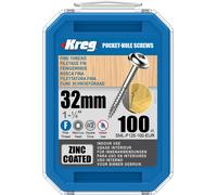 Viti A Scomparsa Kreg SML-F125-100-EUR 32Mm/1-1/4In 7 Con Testa A Rondella 100Pk