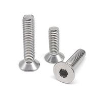 viti a sei angoli nella testa piatta, 10/50 pezzi M1.6 M2 M2.5 M3 M4 M5 M6 DIN7991 304 in acciaio inossidabile con esagono incassato e testa svasata piatta(20mm-M2.5 50pcs)