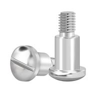 Viti a spallamento a testa piatta sferica M6 in acciaio inossidabile 304, 10 pezzi, bulloni a con gradino di uguale altezza Fissaggio senza attrezzi(M6*12 (10 pieces))