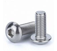 Viti a testa bombata con esagono incassato TBEI in acciaio inox Aisi 304/A2 ISO 7380 - M6x20mm - 20pz