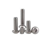 Viti a testa bombata con esagono incassato TBEI in acciaio inox Aisi 304/A2 ISO 7380 - M6x35mm - 20pz