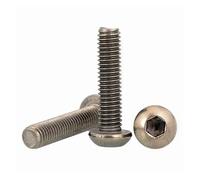 Viti a testa bombata con flangia, M2 .5 M3 M4 M5 M6 Vite a testa bombata con esagono incassato ISO7380 10 PZ 20