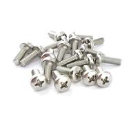 Viti a testa bombata con impronta a croce Phillips in acciaio inox A2 DIN 7985 M4x8 (x10)