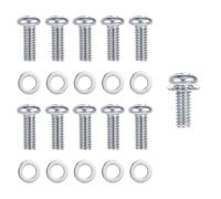 Viti a testa bombata Supporto TV, M4 x 10 mm, a testa piatta, viti a testa piatta, 10 pezzi, viti con rondelle, accessori in acciaio inox, vite per monitor di fissaggio