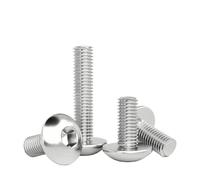 Viti a testa cilindrica con esagono incassato in acciaio inossidabile 304 M2 .5 M3 M4 M5 M6 M8 M10 Bullone a testa esagonale a fungo(30mm,M5 (10pcs))