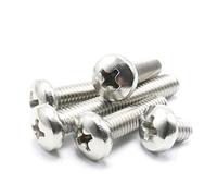 Viti a testa cilindrica M4 a croce in acciaio inox A2, lunghezza filettatura da 35 a 80 mm, confezione da 20 pezzi (M4 x 35 mm)