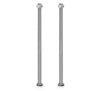 Viti A Testa Esagonale In Acciaio Inox M8 X 230mm, Dadi, Rondelle, 2 Pezzi