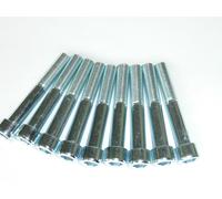 Viti A Testa Esagonale M12x1.50 x80 Fine 12:9 DIN912 Zincate Lucide Classe 12:9