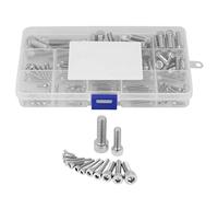 Viti a Testa Esagonale M2.5 M3 M4 M5 M6 M8 in Acciaio Inossidabile 304 - Set di 135 Pezzi per Fissaggi e Riparazioni