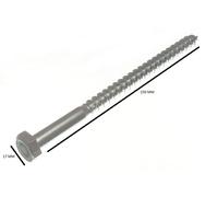 Viti A Testa Esagonale Per Carrozza Bzp M10 10Mm X 150Mm Confezione Da 100